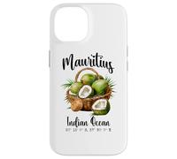 Mauricio Coco Océano Índico Isla Tropical GPS Vacaciones Carcasa para iPhone 14