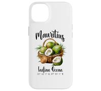 Mauricio Coco Océano Índico Isla Tropical GPS Vacaciones Carcasa para iPhone 14 Plus