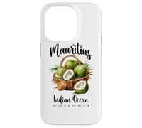 Mauricio Coco Océano Índico Isla Tropical GPS Vacaciones Carcasa para iPhone 14 Pro