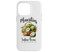 Mauricio Coco Océano Índico Isla Tropical GPS Vacaciones Carcasa para iPhone 14 Pro MAX