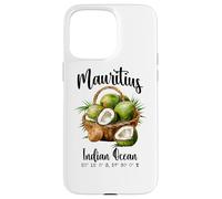 Mauricio Coco Océano Índico Isla Tropical GPS Vacaciones Carcasa para iPhone 15 Pro MAX
