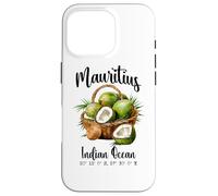 Mauricio Coco Océano Índico Isla Tropical GPS Vacaciones Carcasa para iPhone 16 Pro