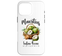 Mauricio Coco Océano Índico Isla Tropical GPS Vacaciones Carcasa para iPhone 16 Pro MAX