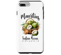 Mauricio Coco Océano Índico Isla Tropical GPS Vacaciones Carcasa para iPhone 7 Plus/8 Plus