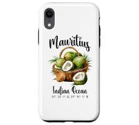 Mauricio Coco Océano Índico Isla Tropical GPS Vacaciones Carcasa para iPhone XR