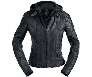 Mauritius Chasey Mujer Chaqueta de Cuero Negro S 100% cuero Regular