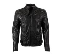 Mauritius Highway 2 Slim Fit LAGIV Hombre Chaqueta de Cuero Negro M 100% cuero Estrechos