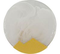 Mauro Ferretti Aplique de metal y cristal dorado ø 20x10 cm