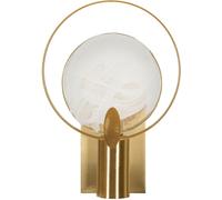 Mauro Ferretti Aplique de metal y cristal dorado 20x10x29 cm