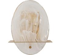 Mauro Ferretti Aplique de metal y cristal dorado 20x11x25 cm