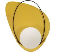 Mauro Ferretti Aplique de metal y cristal dorado 28x17x32 cm