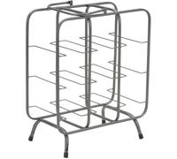 Mauro Ferretti Botellero 9 plazas en metal gris cm 40x23x47,5