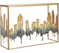 Mauro Ferretti Consola de metal y espejo multicolor cm 110x38,5x81