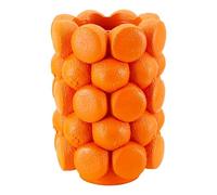Mauro Ferretti Italian Design Jarrón Naranja, 19 x 28 cm de diámetro, Resina, Naranja, 28 x 19 x 19 cm