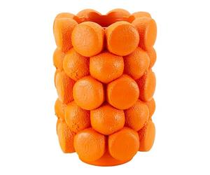 Mauro Ferretti Italian Design Jarrón Naranja, 19 x 28 cm de diámetro, Resina, Naranja, 28 x 19 x 19 cm