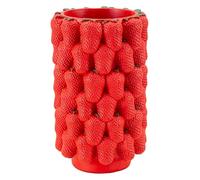 Mauro Ferretti Italian Design Jarrón Strawberry Ø 20 x 32 cm Polyresin Rojo