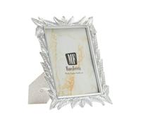 Mauro Ferretti Italian Design Marco de Fotos Leavy Silver 21,2 x 1,7 x 26,8 cm Polyresin y Cristal