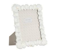 Mauro Ferretti Italian Design Marco de Fotos Palm Leaf 28,5 x 1,7 x 33 Polyresin Blanco