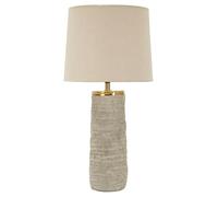 Mauro Ferretti Lámpara de mesa Lima Ø 37 x 73 cm Cerámica Gris/Oro
