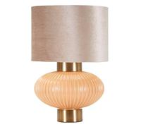 Mauro Ferretti Lámpara de mesa Perly -B- Vidrio, Oro, 49x33 cm