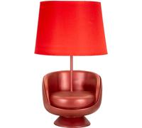 LÁMPARA DE NOCHE ROJA MIDCENTURY
