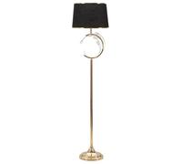 Mauro Ferretti Lámpara de pie Bruselas cm Ø 38 x 160 Metal, Negro, Oro