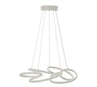 Mauro Ferretti Lámpara de techo de aluminio hierro PVC, blanco, 120 x 55 x 55 cm