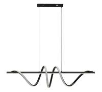 Mauro Ferretti Lámpara LED espiral 101 x 25 x 30-150 cm metal negro y blanco