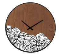 Mauro Ferretti Reloj de pared Wood/Leaf, Ø60x2 cm