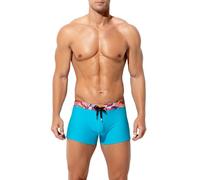 Mauro Kane Bañador para Hombre Natacion Boxeadores Cordón Ajustable Playa Surf Corriendo Azul Cielo L