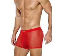 Mauro Kane Boxer Hombre Sexy Transparente Calzoncillos Ropa Interior Masculina Bóxer Shorts Trunks Rojo M