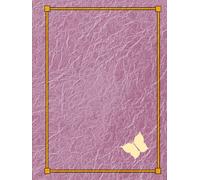 Mauve Rose Butterfly Sketchbook & Notebook - Hardcover, 8.25 x 11, 96 Blank Pages - Ideal for Dry Media Drawing, Doodling & Notes - Gift Idea for ... Art, Journaling, School & Creative Expression