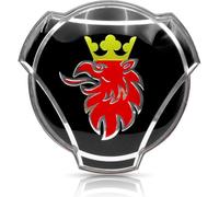 MAUXpIAO 1 x Calcomanía con emblema para parrilla y capó de camión Scania Griffin (negro) edición/Black/78x81mm