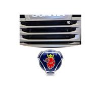 MAUXpIAO 1 x Insignia emblema para capó de parrilla de camión Scania con logotipo de grifo azul y rojo pieza/blue/7.8x8.1cm
