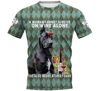 MAUXpIAO Camuflaje camiseta perro 3D estampado Animal diseño manga corta camisa hombres mujeres Casual poliéster sudadera Suave Material/A1/L