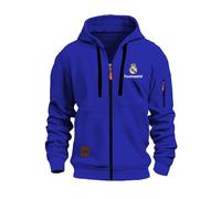 MAUXpIAO Chaquetas deportivas para hombres Rěǎī-Mǎdrid nueva primavera otoño con capucha impermeable chaqueta Casual abrigo táctica chaqueta militar chaquetas deportivo/C/M