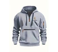 MAUXpIAO Chaquetas deportivas para hombres Rěǎī-Mǎdrid nueva primavera otoño con capucha impermeable chaqueta Casual abrigo táctica chaqueta militar chaquetas hombre/A/XL