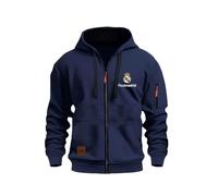 MAUXpIAO Chaquetas deportivas para hombres Rěǎī-Mǎdrid nueva primavera otoño con capucha impermeable chaqueta Casual abrigo táctica chaqueta militar chaquetas deportivo/F/3XL