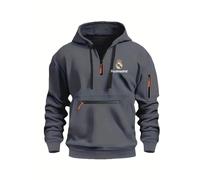 MAUXpIAO Chaquetas deportivas para hombres Rěǎī-Mǎdrid nueva primavera otoño con capucha impermeable chaqueta Casual abrigo táctica chaqueta militar chaquetas hombre/D/M