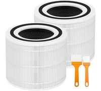 MAUXpIAO Filtro de Repuesto Core 200S Compatible con Purificador de Aire Inteligente LEVOIT Core 200S WiFi, Filtro HEPA H13 de 3 Etapas, Compatible con Core 200S-RF y Core 200S-P, Paquete de 2 cartuch