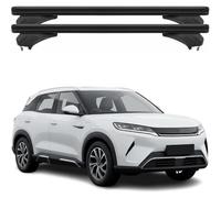 MAUXpIAO Para BYD Atto 2 Barras de Techo 2025-2026, Aluminio Negro, Juego de 2 Piezas, para Portabicicletas, Portaesquís y Cofres de Techo, con Cerradura syt/A/A