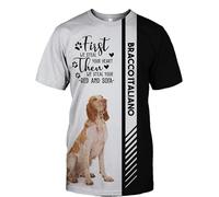 MAUXpIAO Sudaderas con capucha Chaquetas Camiseta Cárdigan Delgado 3D BRACCO ITALIANO Impresión Pullover Hombres Mujeres Poliéster Sudadera informal Único Tamaño/a4/S