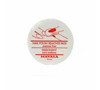 MAVALA - Quita Esmalte de Uñas 30 Discos, Sin Acetona, Prácticos para Viajar, Impregnados con QuitaEsmalte Suave, Propiedades Calmantes y Antioxidantes