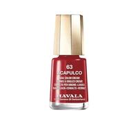 MAVALA - Mini Colors Acapulco 63 5 ml, Esmalte de Uñas Pequeño, Color Rojo Oscuro, Minimiza la Evaporación, Formulados con Ingredientes Seleccionados, Práctico para Llevar