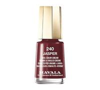 MAVALA - Mini Colors Jasper 240 5 ml, Esmalte de Uñas Pequeño, Color Rojo Oscuro, Minimiza la Evaporación, Formulados con Ingredientes Seleccionados, Práctico para Llevar