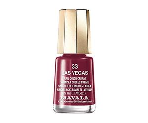 MAVALA - Mini Colors Las Vegas 33 5 ml, Esmalte de Uñas Pequeño, Color Rojo, Minimiza la Evaporación, Formulados con Ingredientes Seleccionados, Práctico para Llevar