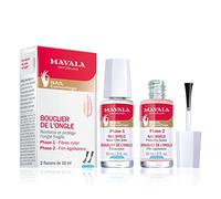 MAVALA - Nail Shield 2 x 10 ml, Escudo Protector Endurecedor, Refuerza y Protege las Uñas Frágiles, Tratamiento Fortalecedor de Uñas, Escudo Protector, Kit Base + Sellador Protector