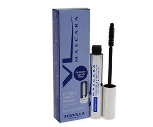 Mavala Rímel resistente al agua para volumen y longitud, color azul medianoche