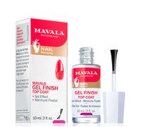 MAVALA - Gel Finish Top Coat 10 ml, Esmalte Fijador, Tratamiento De Manicura, con Efecto Gel Para Las Uñas, Volumen, Suavidad y Brillo Extra, Incoloro