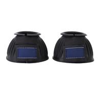 Mavaol 1 par de Botas de Campana de Caballo cómodas Botas de Campana de Goma Protector de pezuña para Entrenamiento de equitación Suministros ecuestres (Black)